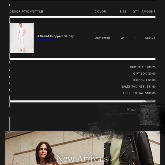 J brand cropped skinny jeans white (low-rise) 24 - Picture 8 of 8